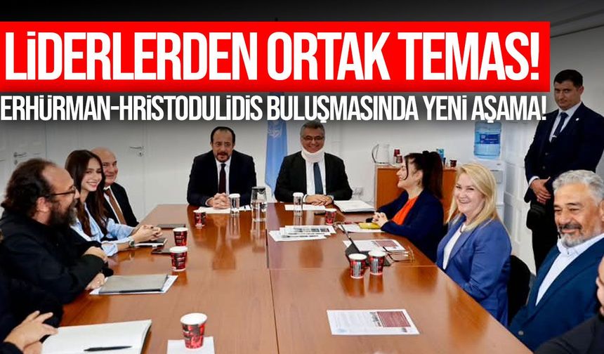 Erhürman ve Hristodulidis Sivil Toplum Temsilcileriyle Görüştü