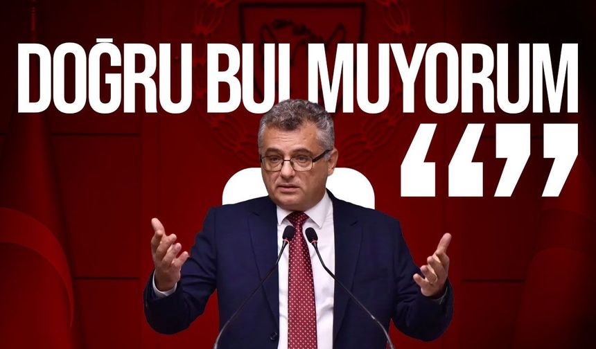 Erhürman’dan Siyasal Partiler Yasası’na eleştiri