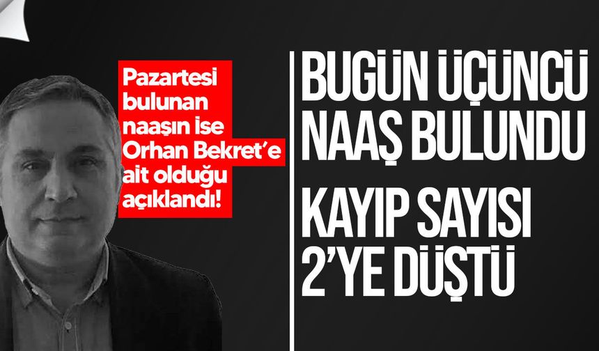 Filo Jet faciasında bugün üçüncü naaş bulundu