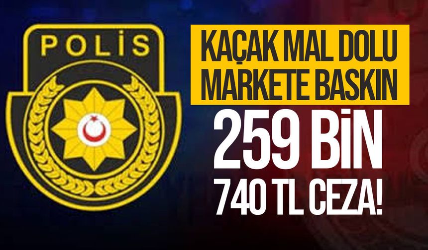 Gazimağusa'da markete 259 bin 740 TL ceza: Yüzlerce kaçak ürün ele geçirildi