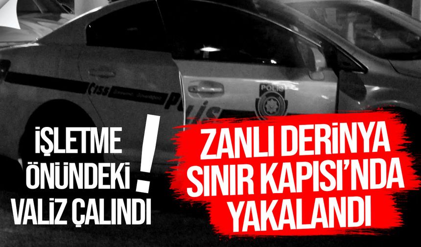 Gazimağusa’da valiz hırsızlığı: Zanlı Derinya Sınır Kapısı’nda yakalandı