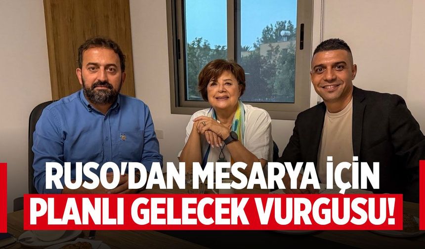 Geçitkale–Serdarlı Belediye Başkan adayı Salih Ruso, Şehir Plancıları Odası'nı ziyaret etti