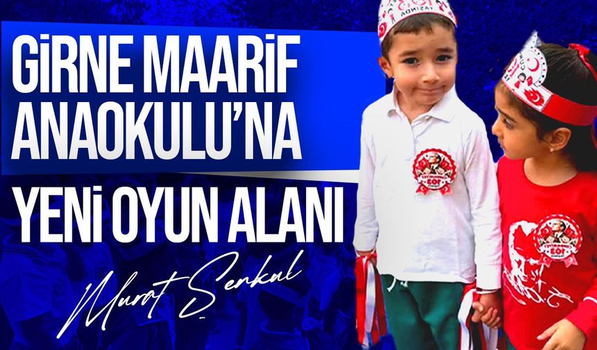 Girne Maarif Anaokulu’na yeni oyun alanı kazandırıldı