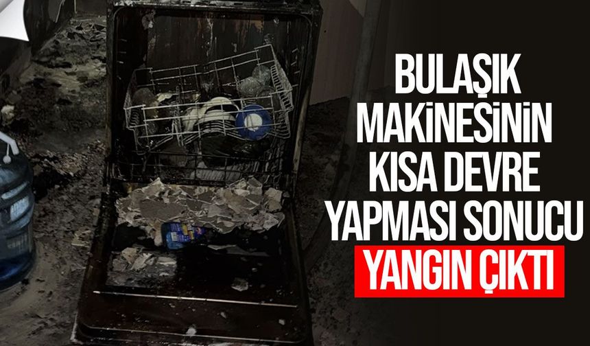 Gönyeli’de bulaşık makinesi yangına neden oldu