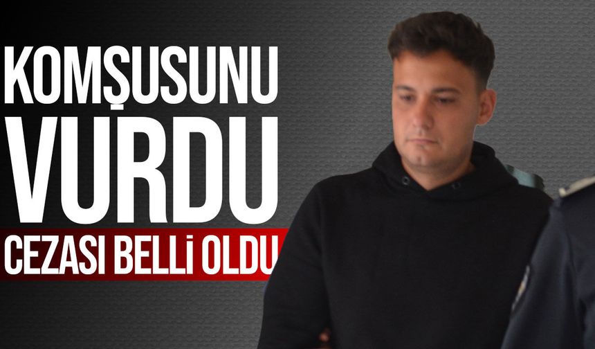 Gönyeli’de komşusuna 7 el ateş eden sanığa 2 yıl hapis
