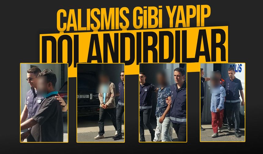 İşe gitmedikleri günleri çalışmış gibi gösterip şirketten 41 bin 800 TL aldılar