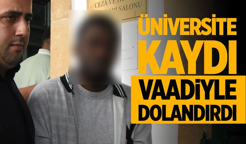 Kendisini acente sahibi olarak tanıtıp öğrenciden 360 dolar aldığı iddiası