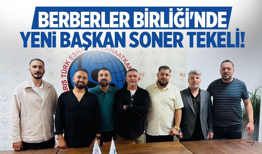 Kıbrıs Türk Berberler Birliği’nin yeni başkanı Soner Tekeli oldu