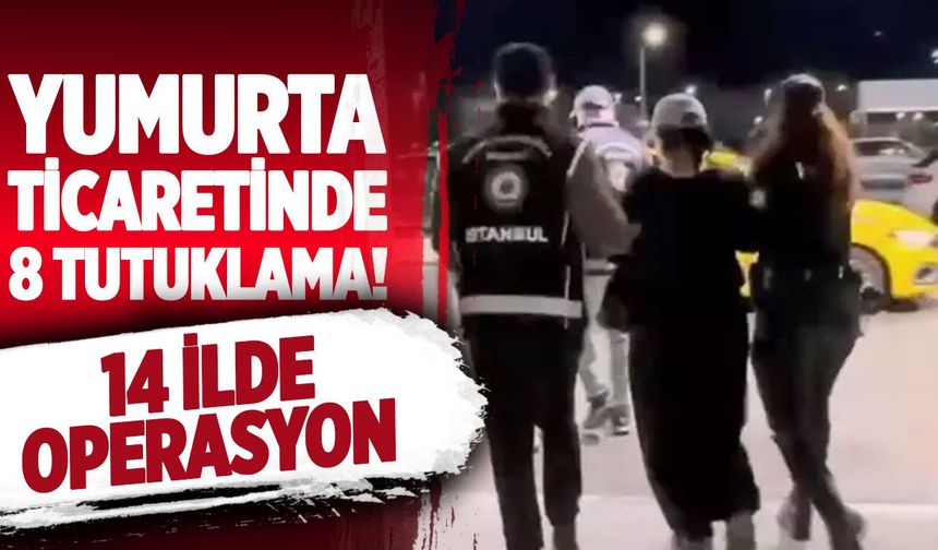 KKTC bağlantılı yasa dışı yumurta ticareti soruşturmasında 8 tutuklama!