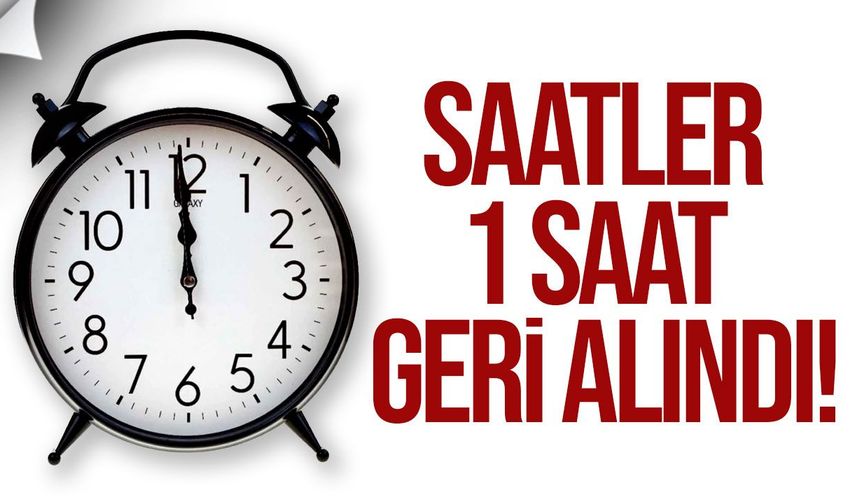 KKTC’de saatler bir saat geri alındı