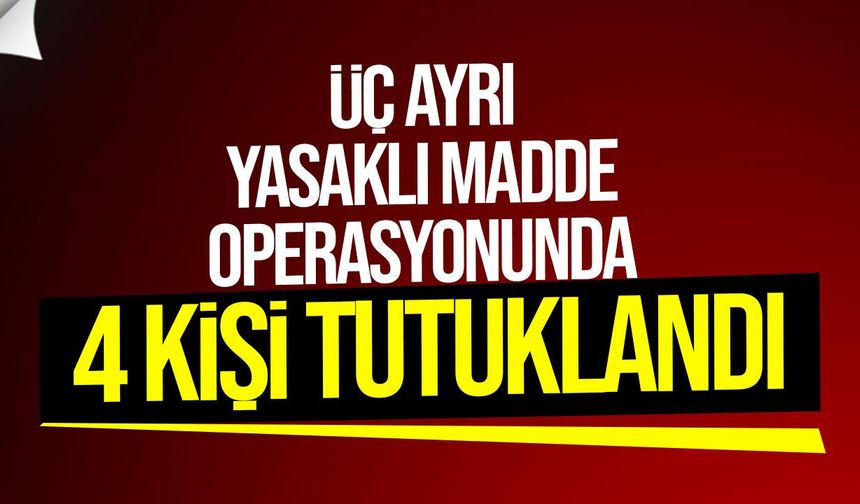 KKTC’de üç ayrı yasaklı madde operasyonunda 4 kişi tutuklandı