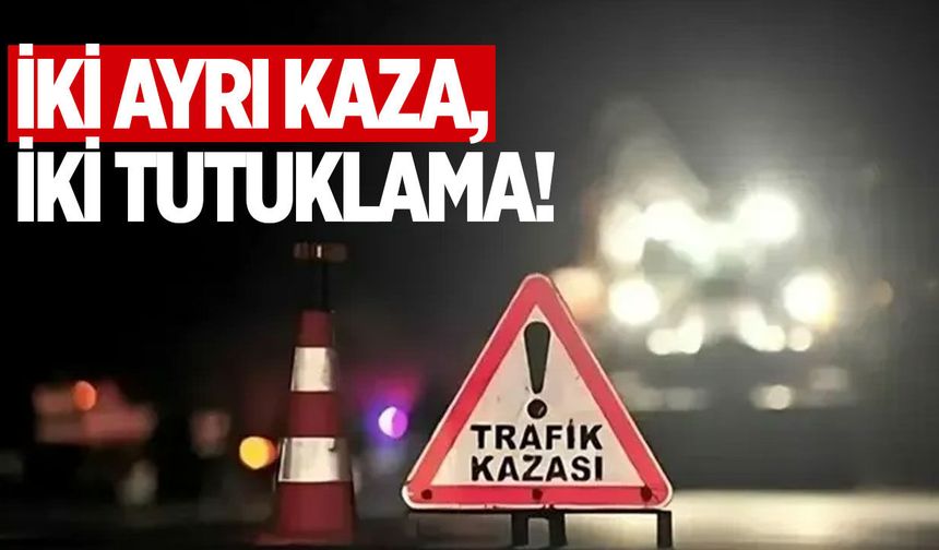 Lefkoşa ve Lapta'da iki trafik kazası: Bir yaralı, iki sürücü tutuklandı