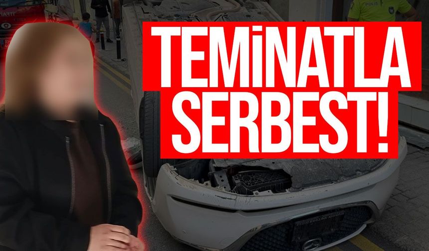 Lefkoşa’da araç takla attı: Sürücüye 10 bin TL teminat