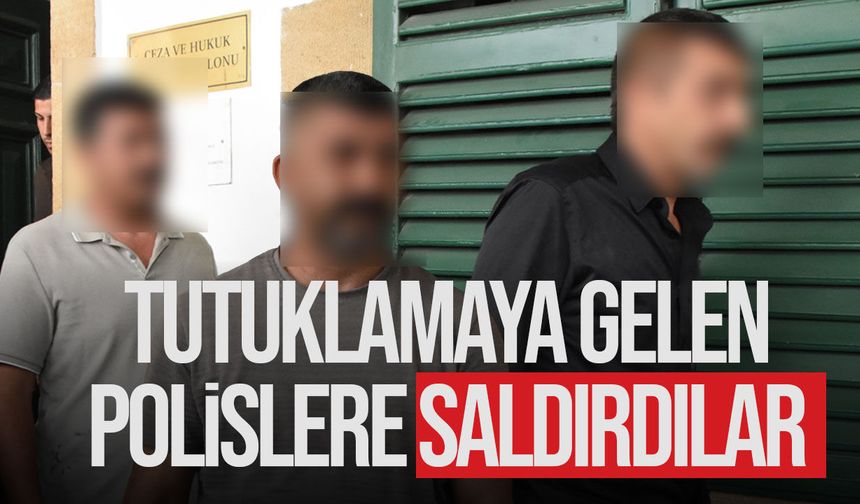 Lefkoşa'da polise saldırı: İki zanlı teminatla serbest, biri cezaevinde
