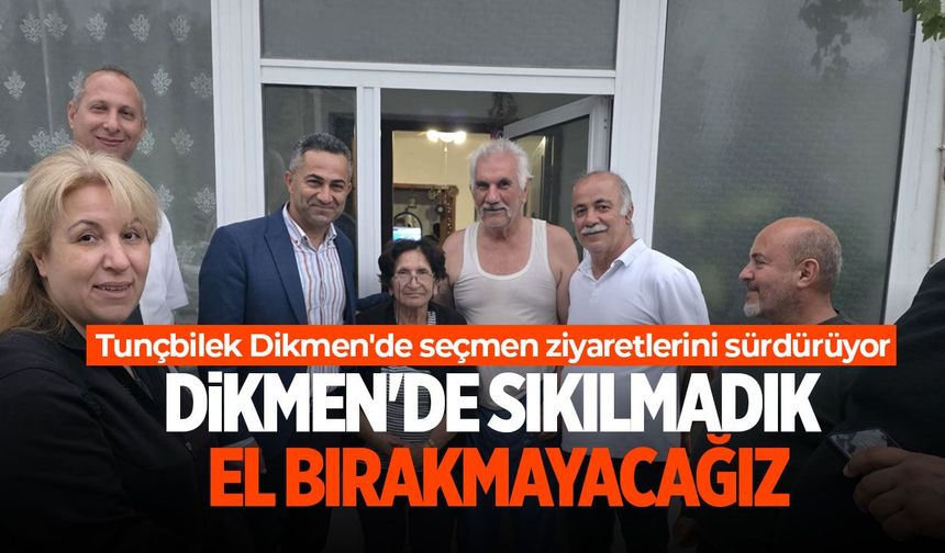 Mehmet Ali Tunçbilek Dikmen'de seçmen ziyaretlerini sürdürüyor