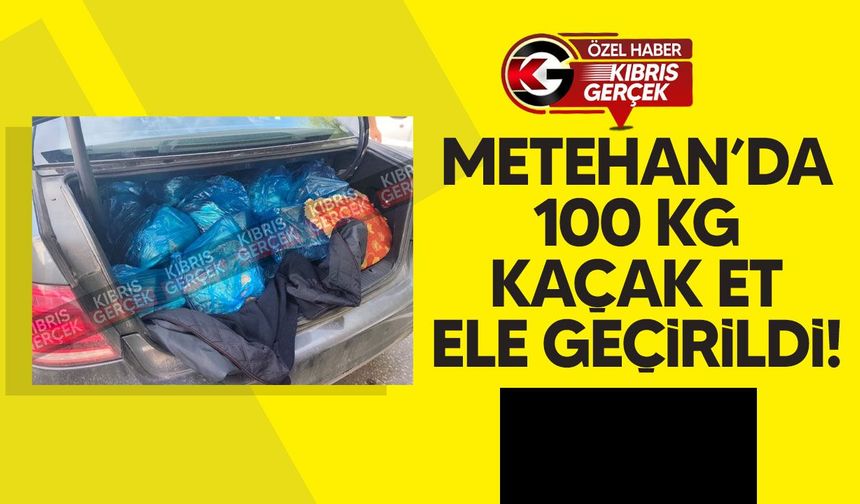 Metehan Sınır Kapısı'nda 100 kilogram dana eti ele geçirildi