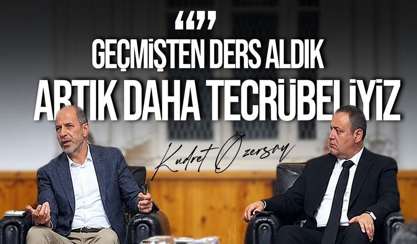 Özersay: Devleti yeniden ayağa kaldırmak boynumuzun borcudur