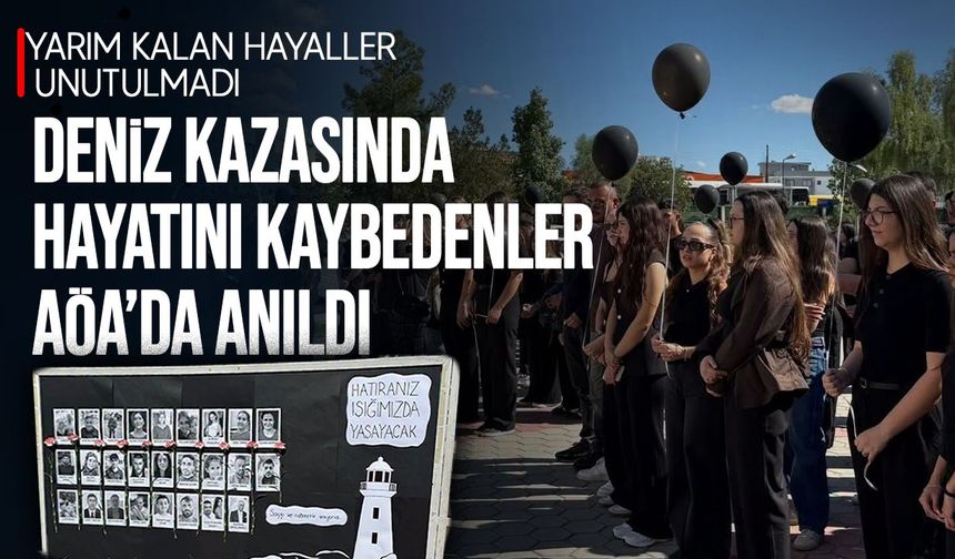 Siyah balonlar hayatını kaybedenler için yükseldi