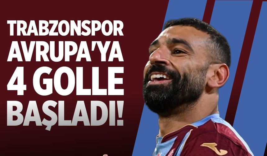Trabzonspor, Konferans Ligi'ne galibiyetle başladı