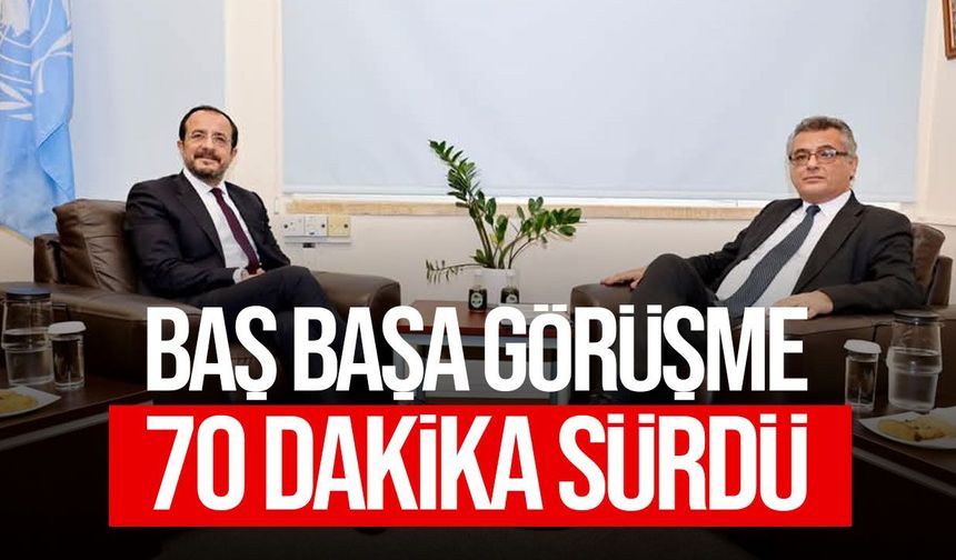 Tufan Erhürman ile Nikos Hristodulidis görüşmesi tamamlandı!