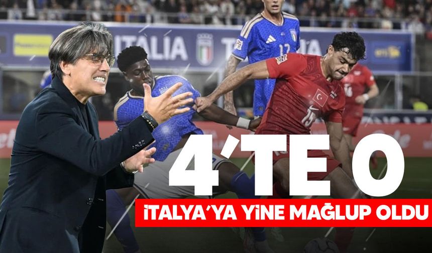 Türkiye A Milli Takım İtalya’ya 3-1 mağlup oldu: 4 maçta puan alamadı