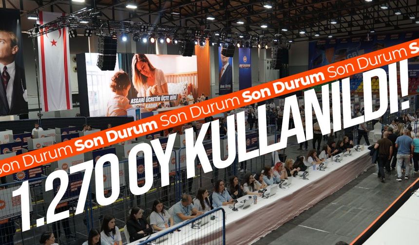 UBP'de dijital oylama sürüyor: Saat 11.00 itibarıyla kullanılan oy sayısı 1.270'e yükseldi