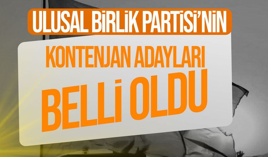 UBP’nin kontenjan adayları belli oldu: 9 isim açıklandı