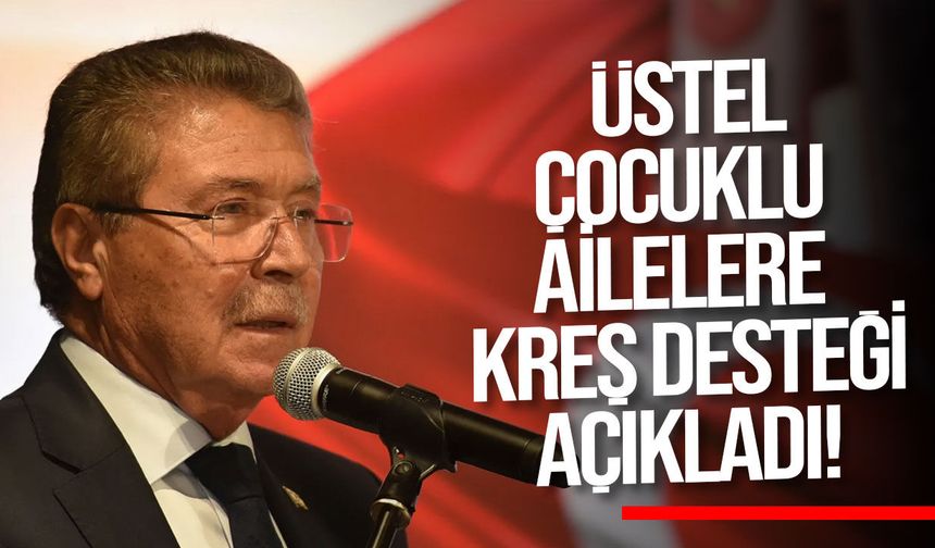 Üstel çocuklu ailelere kreş desteği ve KDV indirimi açıkladı
