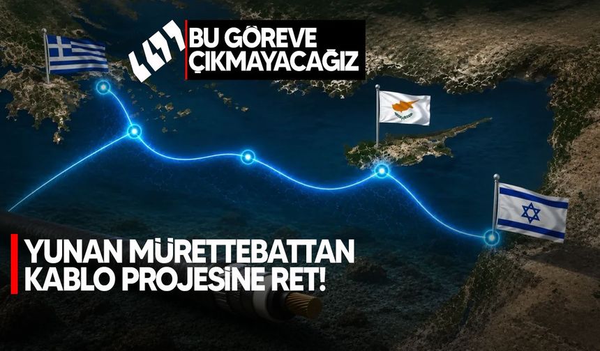 Yunan mürettebattan GKRY-İsrail kablo projesine itiraz