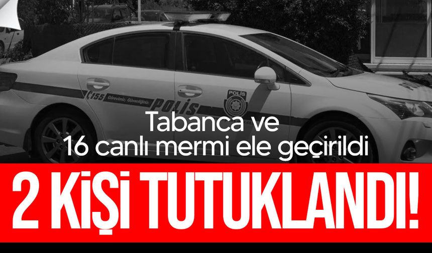 Zeytinlik’te tabanca ve 16 canlı mermi ele geçirildi