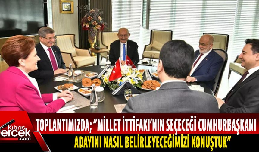 6'lı masa toplantısı tam 9 saat sürdü!