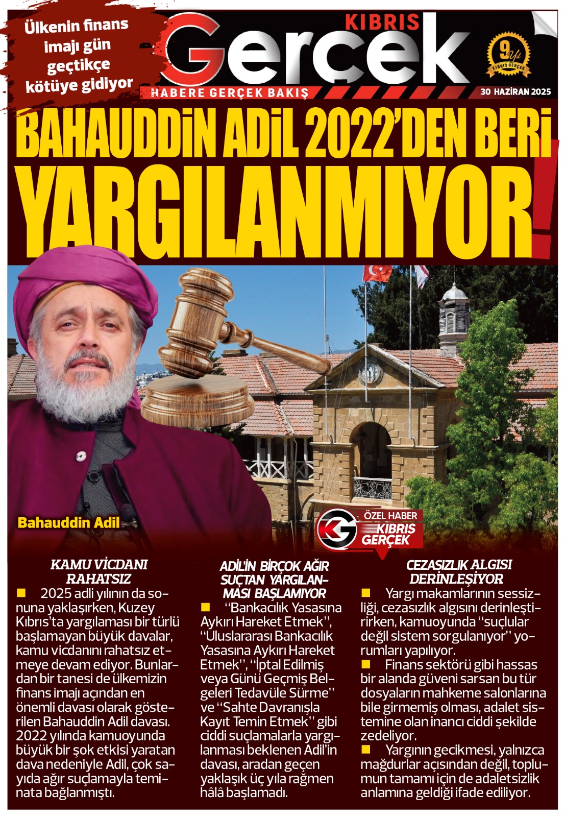30 Haziran 2025 Kibris Gercek Manset