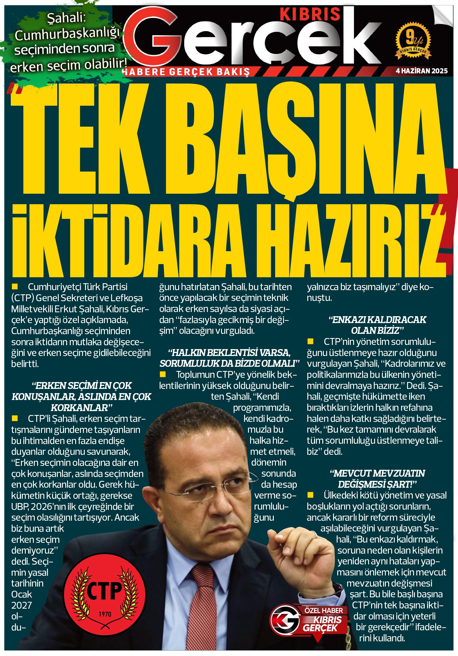 4 Haziran 2025 Kibris Gercek Mansetkg Son