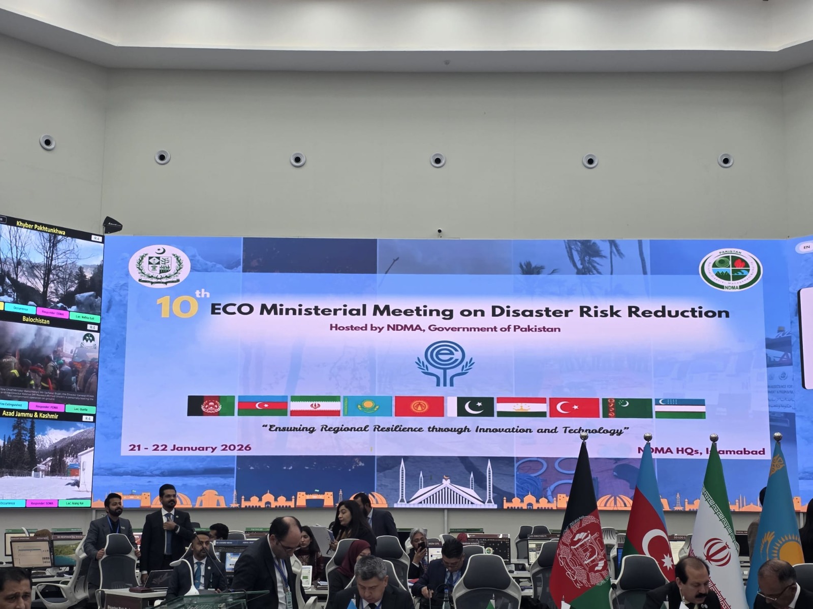 Icisleri Bakani Dursun Oguz Eco Afet Toplantisi Icin Pakistanda (6)