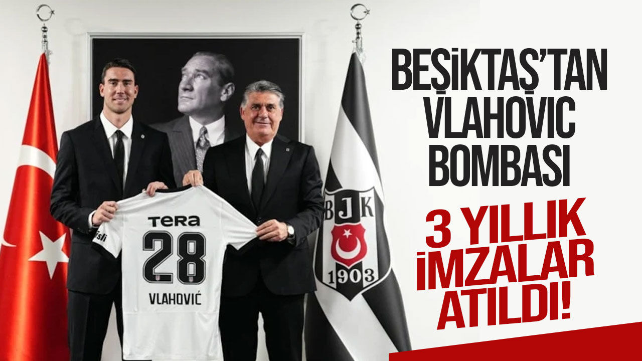 Beşiktaş Dusan Vlahovic transferini resmen açıkladı: 3 yıllık imza