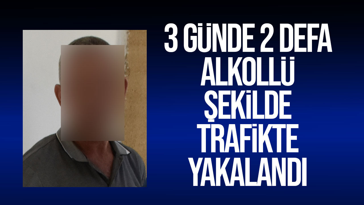 Demirhan'da 3 günde ikinci kez alkollü araç kullanırken yakalandı