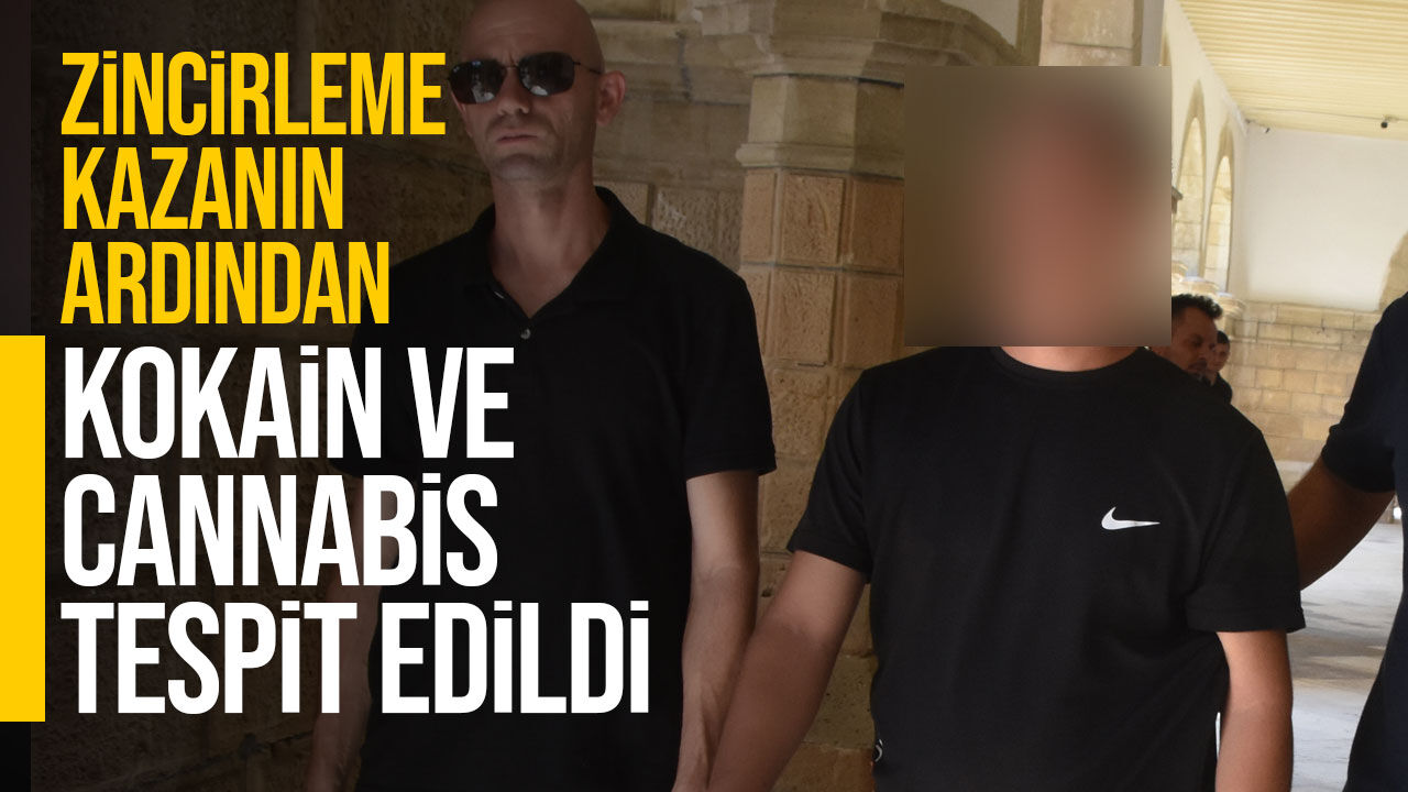 Kaza yaptı, testte kokain ve cannabis çıktı