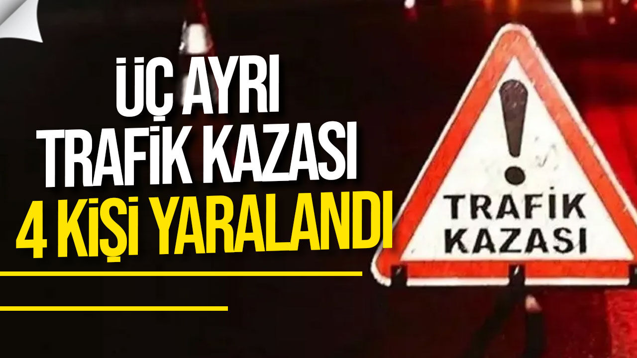KKTC’de üç trafik kazası: 4 kişi yaralandı, 2 sürücü alkollü çıktı