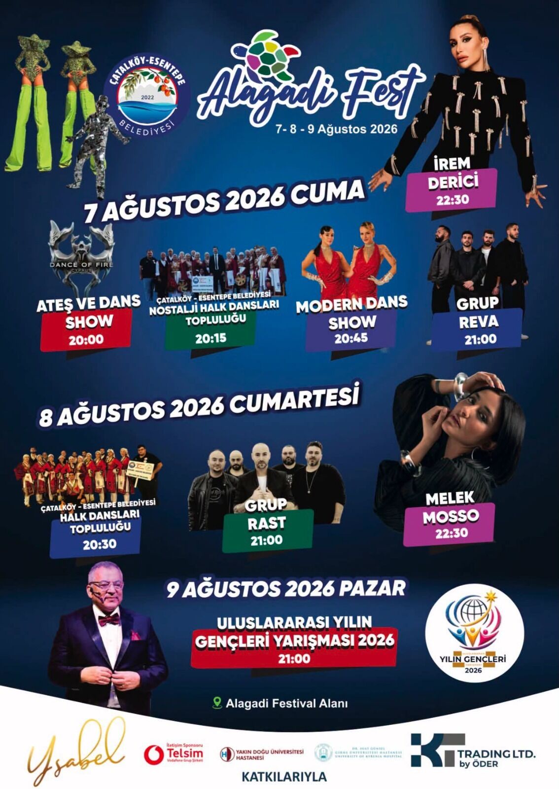 Alagadi Fest 2026 başlıyor: İrem Derici ve Melek Mosso sahne alacak