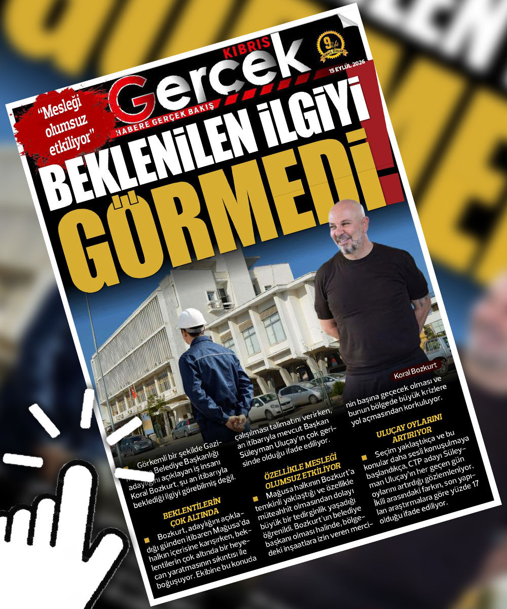 15 EYLÜL 2026 KIBRIS GERÇEK MANŞET