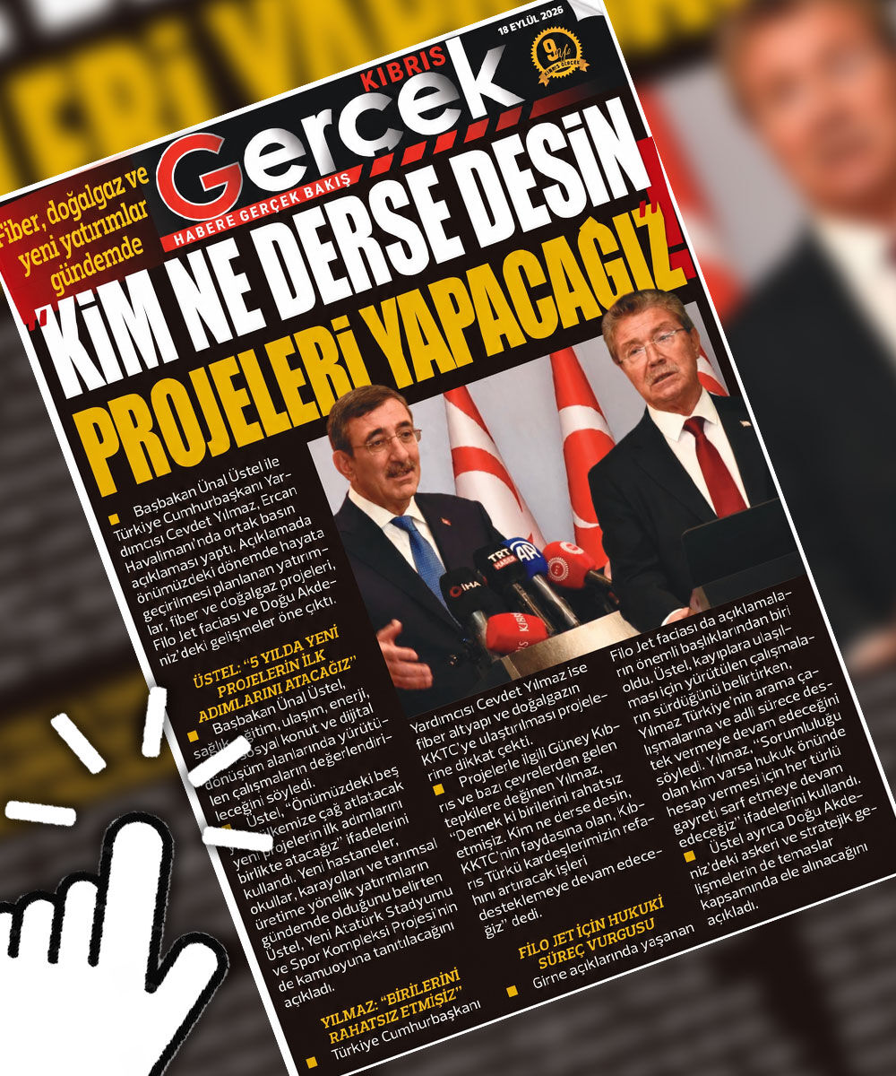 19 EYLÜL 2026 KIBRIS GERÇEK MANŞET