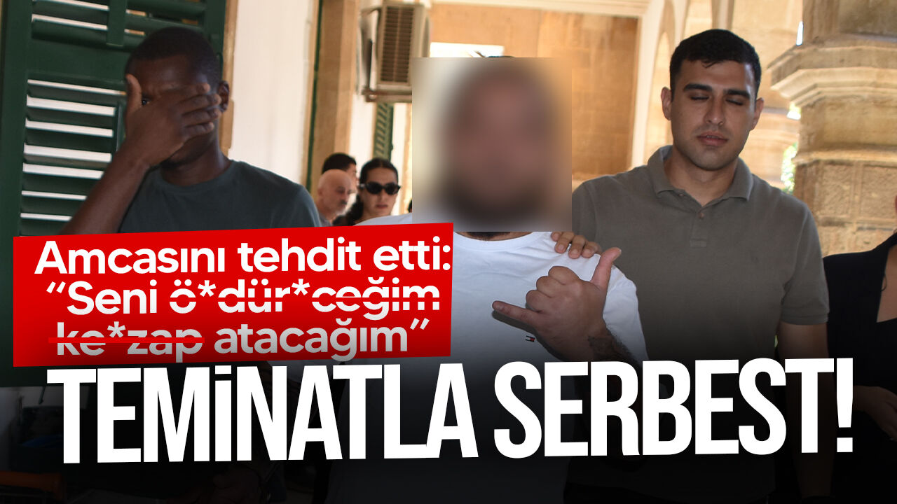 Amcasını tehdit etti: Teminatla serbest bırakıldı!
