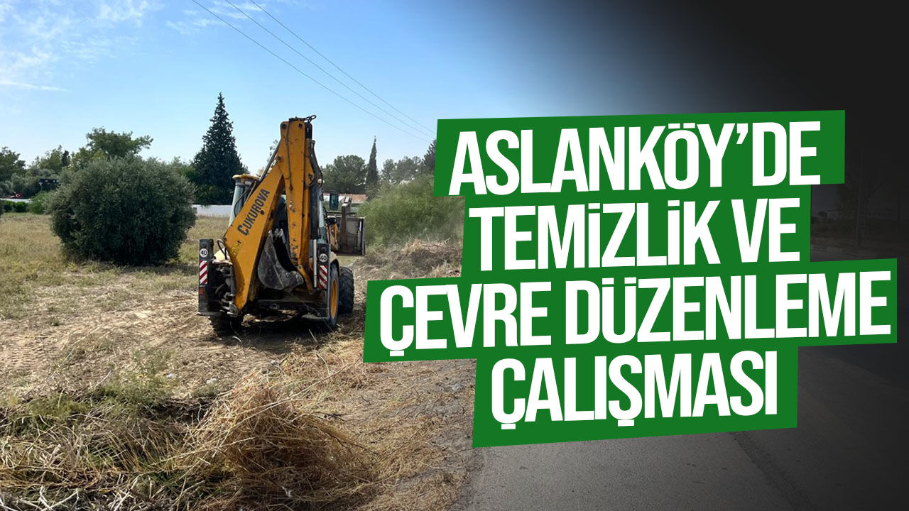 Aslanköy’de kapsamlı temizlik çalışması gerçekleştirildi