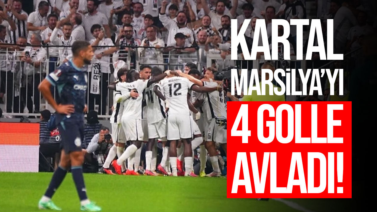 Beşiktaş Dolmabahçe’de 7’de 7 yaptı: Marsilya’ya 4 gol