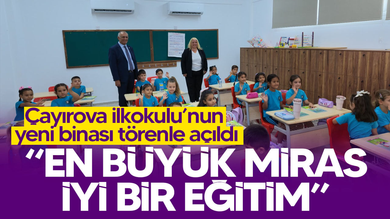 Çayırova ilkokulu’nun yeni binası törenle açıldı