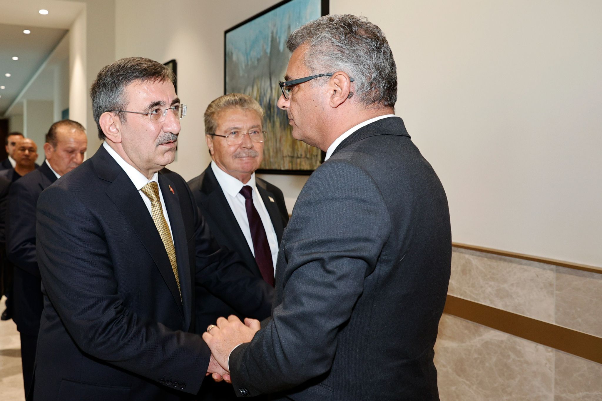 Cumhurbaskani Erhurman Tc Cumhurbaskani Yardimcisi Yilmazi Kabul Etti 3