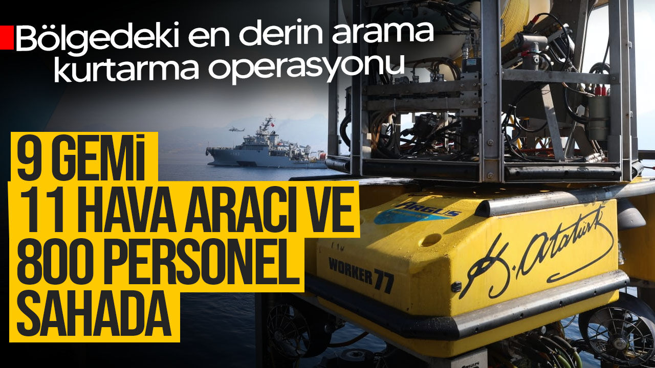 Filo Jet enkazında 554 metrede kritik operasyon: TCG Alemdar kayıpları arıyor