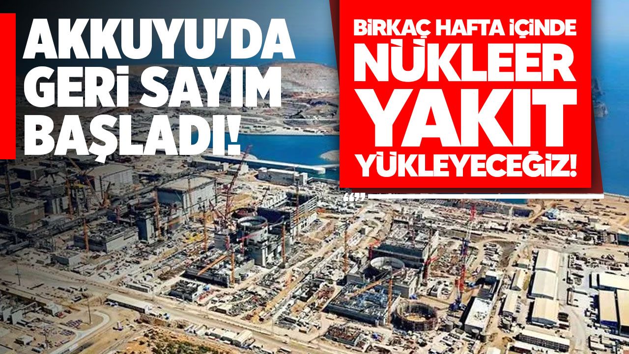 Akkuyu'da Nükleer Yakıt Yüklemesi İçin Geri Sayım
