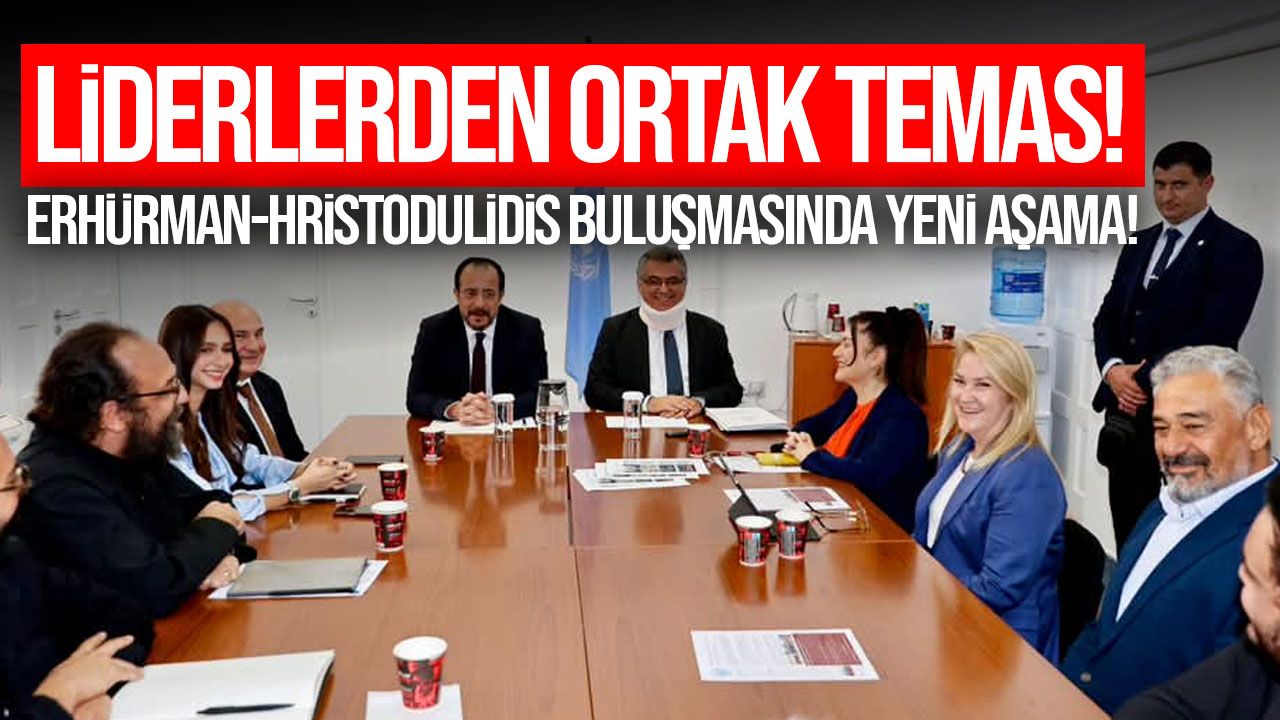 Erhürman ve Hristodulidis Sivil Toplum Temsilcileriyle Görüştü