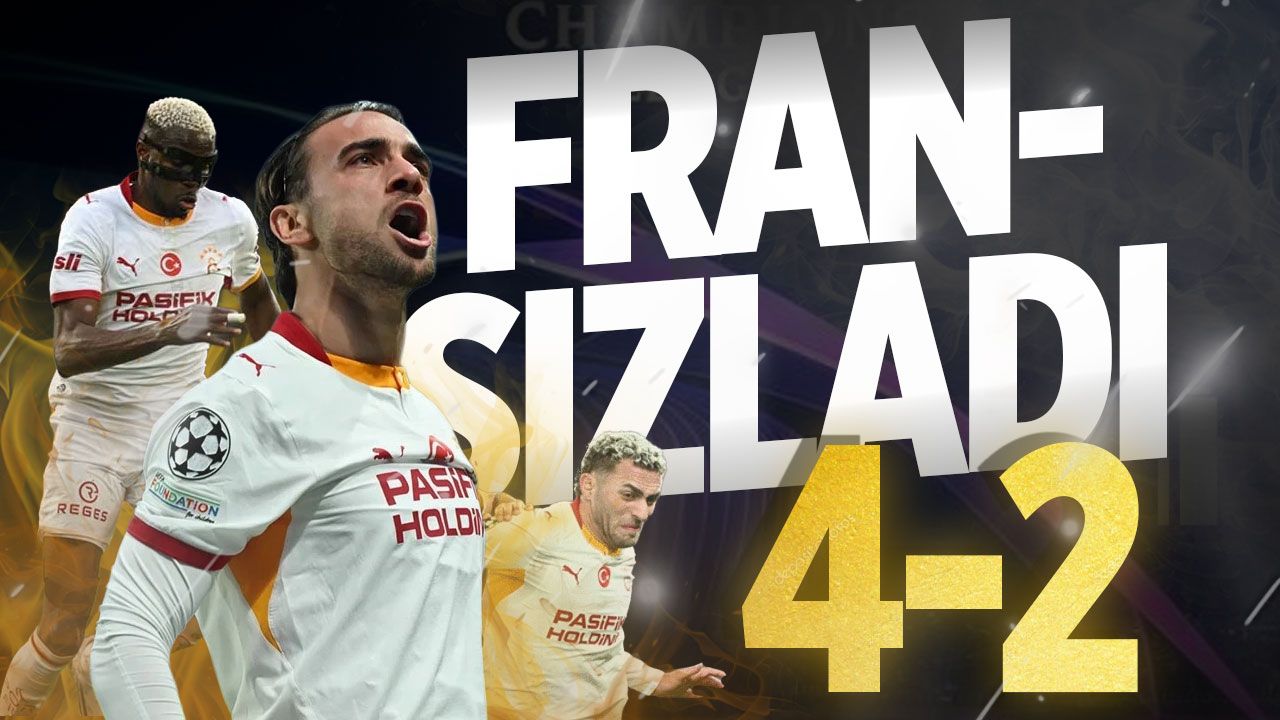 Galatasaray'dan Fransa'da müthiş geri dönüş: Lille'i 4-2 mağlup etti!